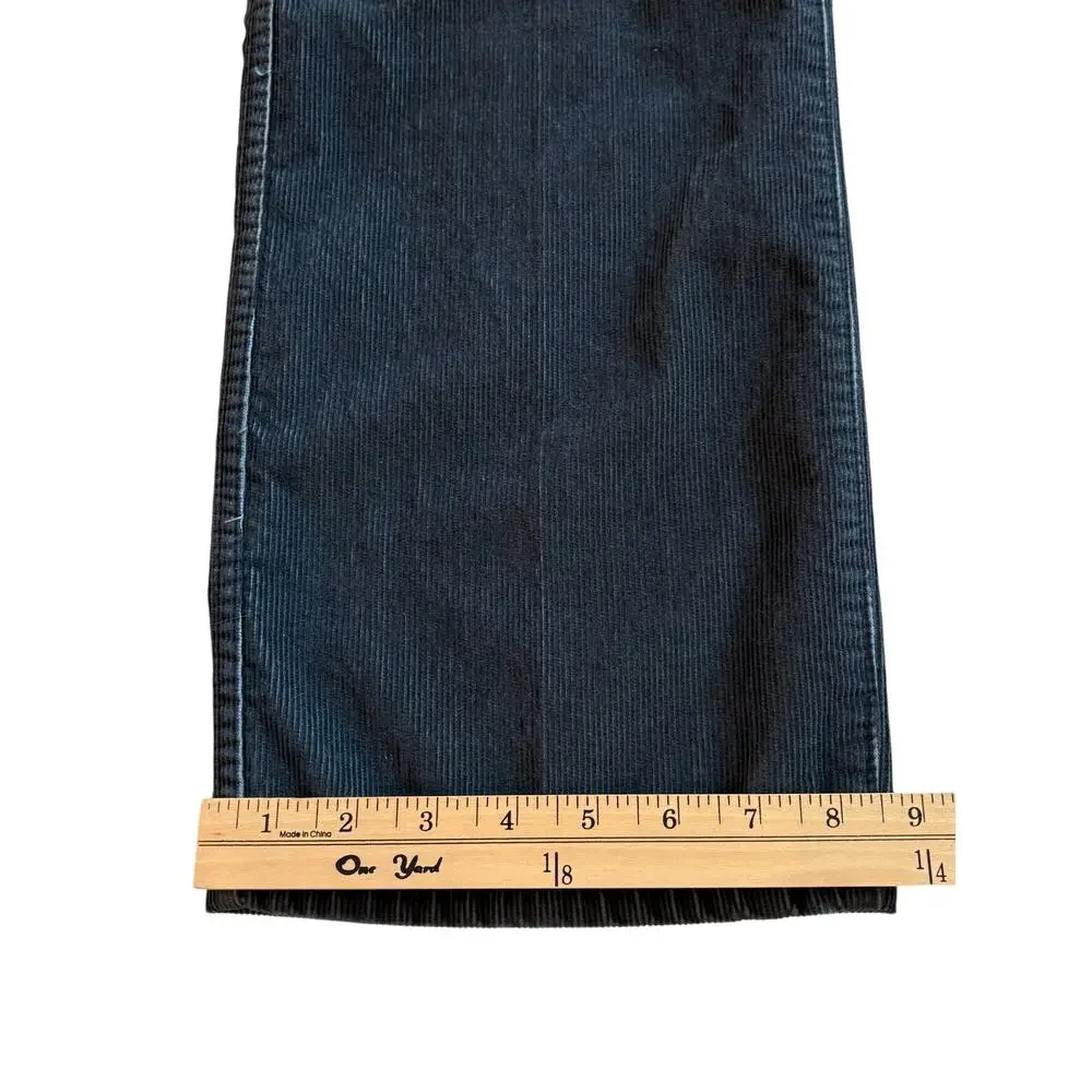 LL Bean Corduroy Pants Mens Sz 36x34 Gray Standard Fit Straight Leg 100% Cotton